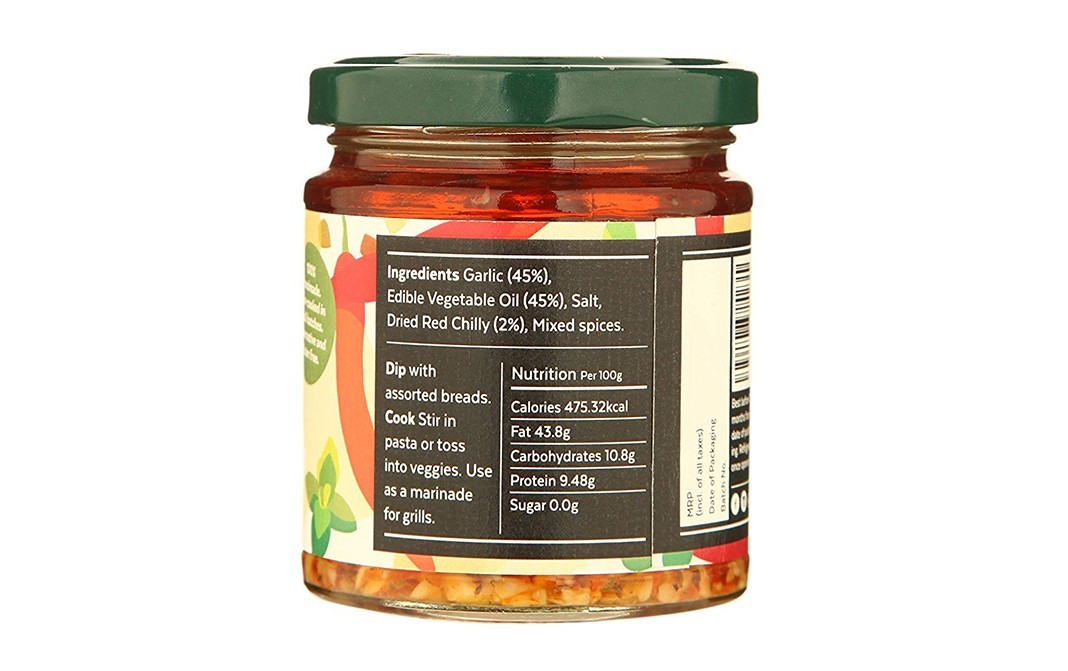 Aamra Aglio Olio Garlic & Chilli Oil    Glass Jar  175 grams
